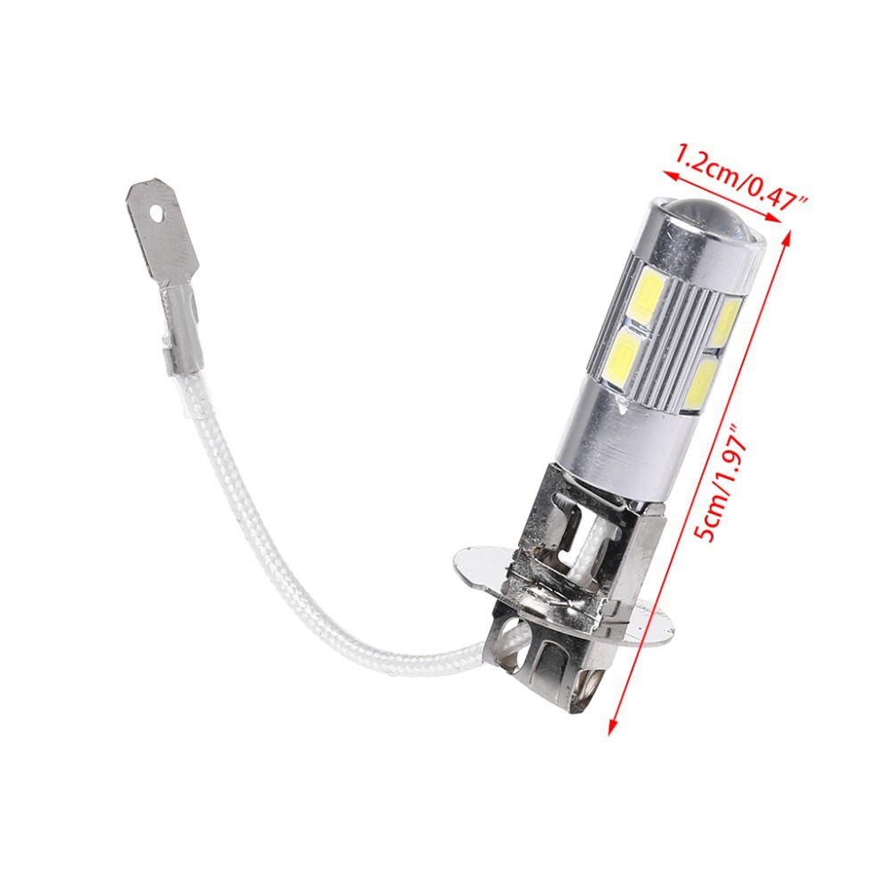 Car LED roof light LED H3 H1 10SMD 5630 bright driving light fog bulb decoding fog light