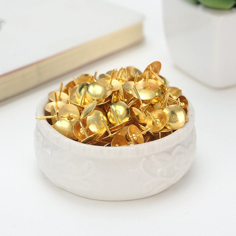 Professional production of pushpin metal pushpin gold pushpin anti-gold pushpin office stationery bulk wholesale