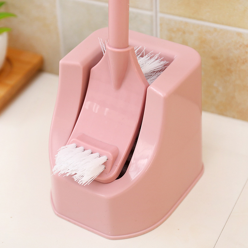 Toilet toilet brush set soft wool toilet brush with base toilet brush long handle cleaning brush factory wholesale