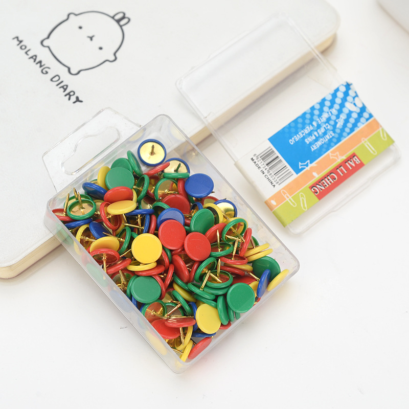 Plastic-coated pushpins color pushpins creative special painting pushpins message board professional production pushpins