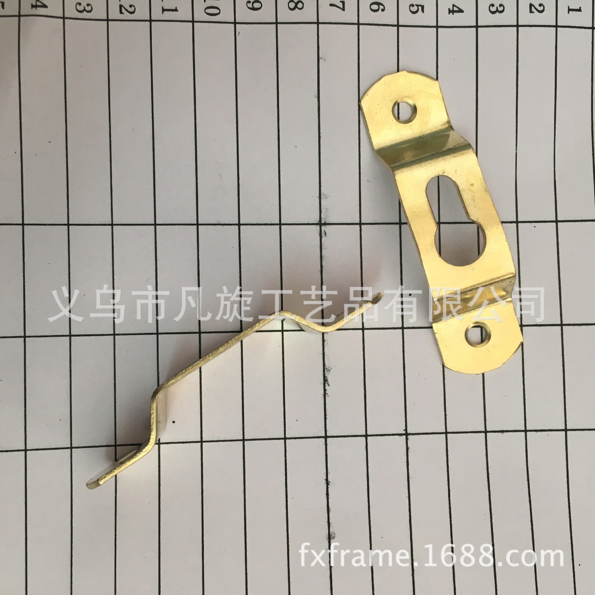 Photo frame hardware gold large 2-eye dark hanging various thickness