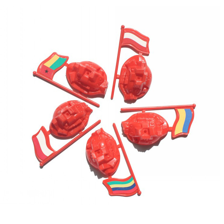 Post-80S Nostalgic Sand Table Static National Flag World War Ii Military Flag Model Scene Plastic Toy Manufacturer Wholesale