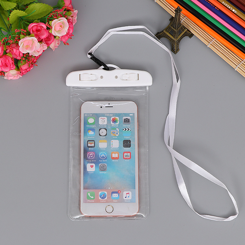 Tablet Ultra-transparent Mobile Phone Waterproof Bag Diving Waterproof Bag Rafting Takeaway Cycling Touch Screen Waterproof Mobile Phone Bag in Stock