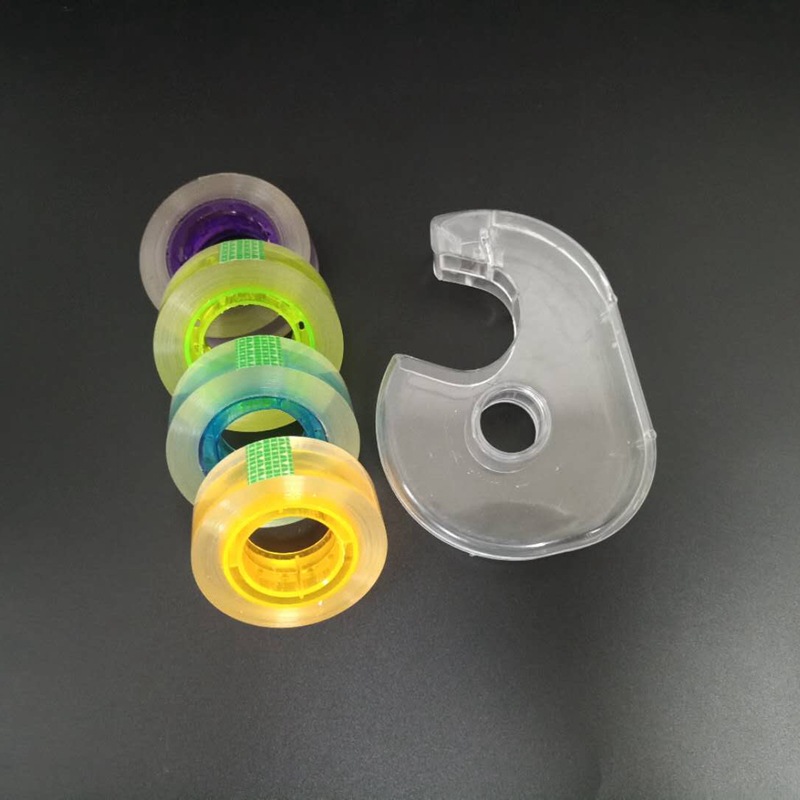 transparent tape cutter tape holder plastic transparent tape holder tape machine mini tape snail shell