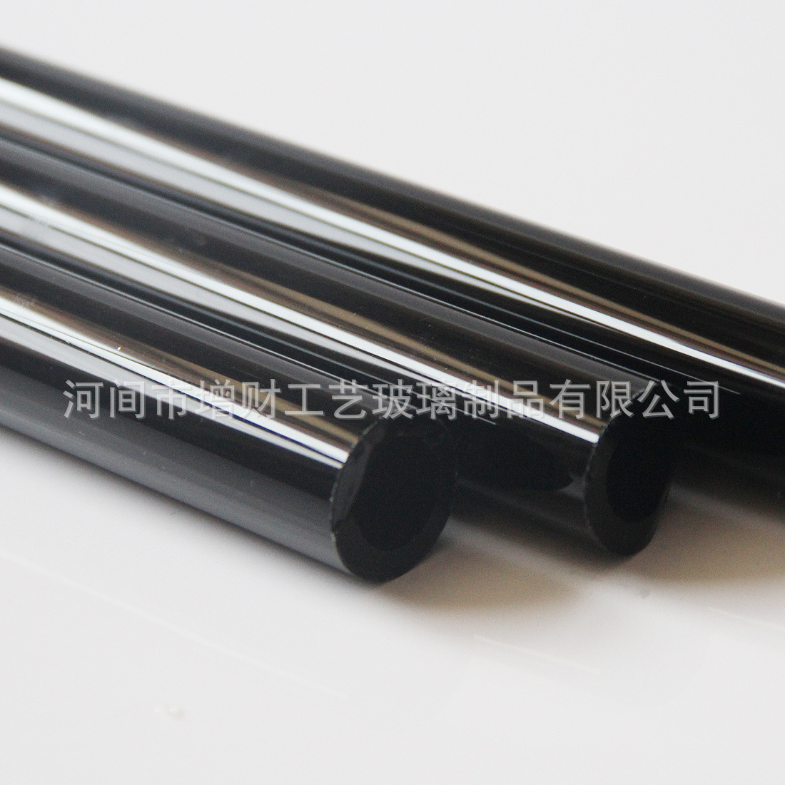 Factory Customized Black High Borosilicate Colored Heat-Resistant Glass Tube, Hand-Blown High-Temperature Resistant Bottomless Double-Pass Glass