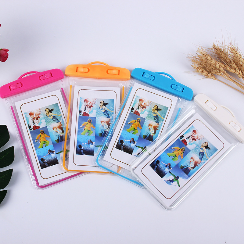 Factory wholesale PVC outdoor luminous mobile phone waterproof bag wholesale mobile phone arm bag sealed transparent swimming waterproof case