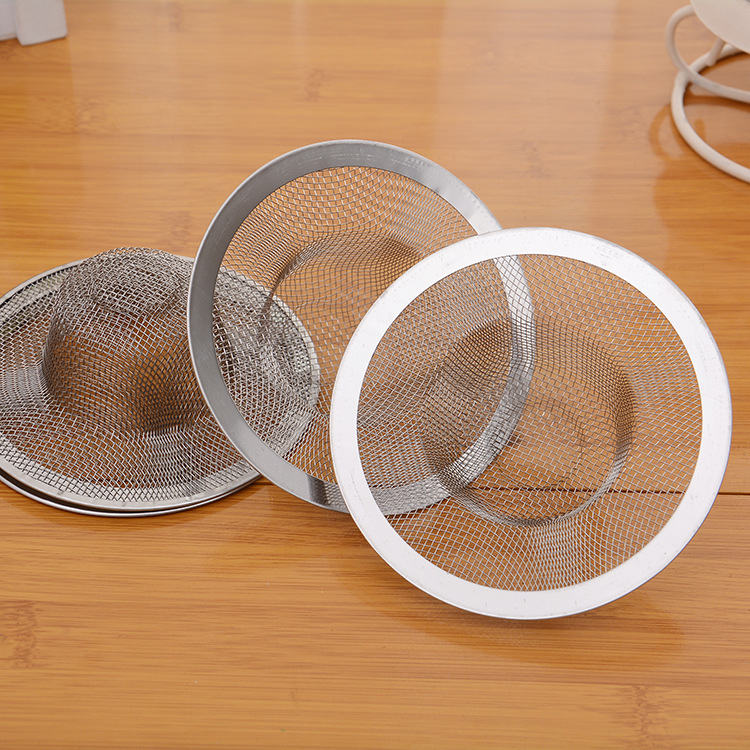 5cm-11cm large, medium and small stainless steel drain net drain leftovers filter net drain straw hat floor drain