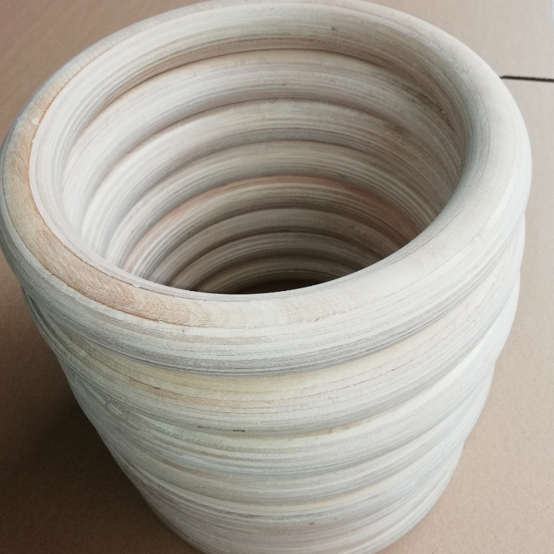 Sports Wooden Rings Gymnastics Fitness Birch Rings Arm Training Wooden Rings