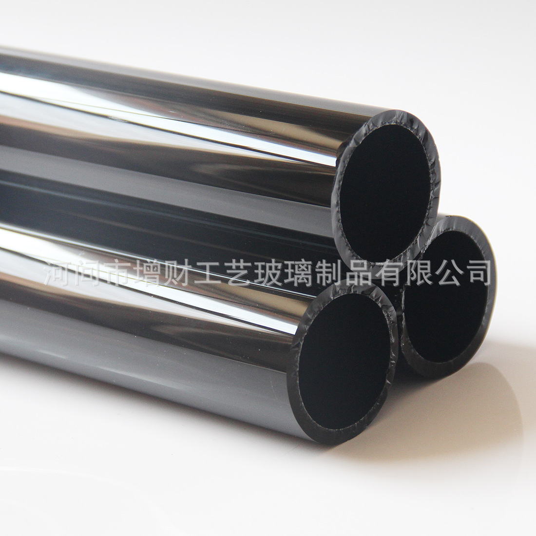 Factory Customized Black High Borosilicate Colored Heat-Resistant Glass Tube, Hand-Blown High-Temperature Resistant Bottomless Double-Pass Glass