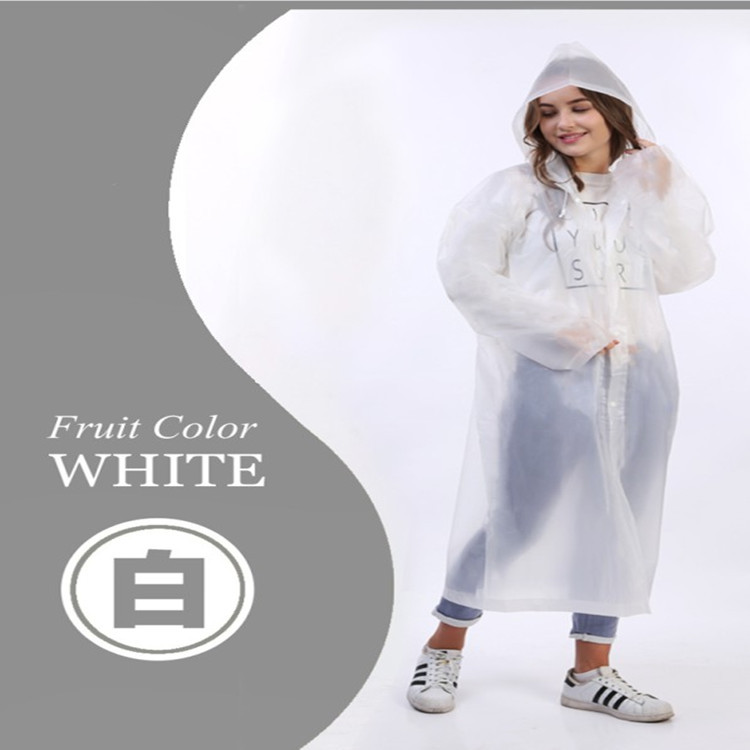 Eva Raincoat Thickeneded Fashionable Outdoor Travel Poncho Non-Disposable Thickeneded Raincoat Adult Raincoat Unisex