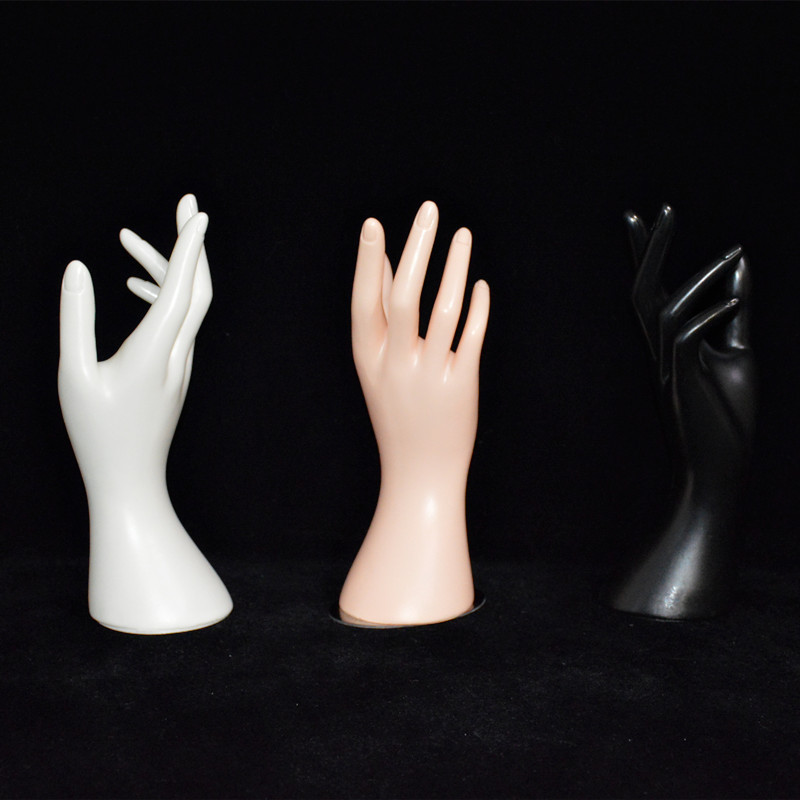 Hand touch props jewelry hand model plastic fake hand jewelry ring display model hand model short hand creative female hand