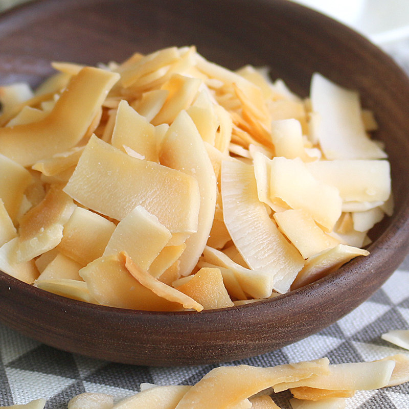 Hainan specialty Nanguo food crispy snacks original durian flavor coconut slices 60g coconut slices boxed carbon baked coconut slices