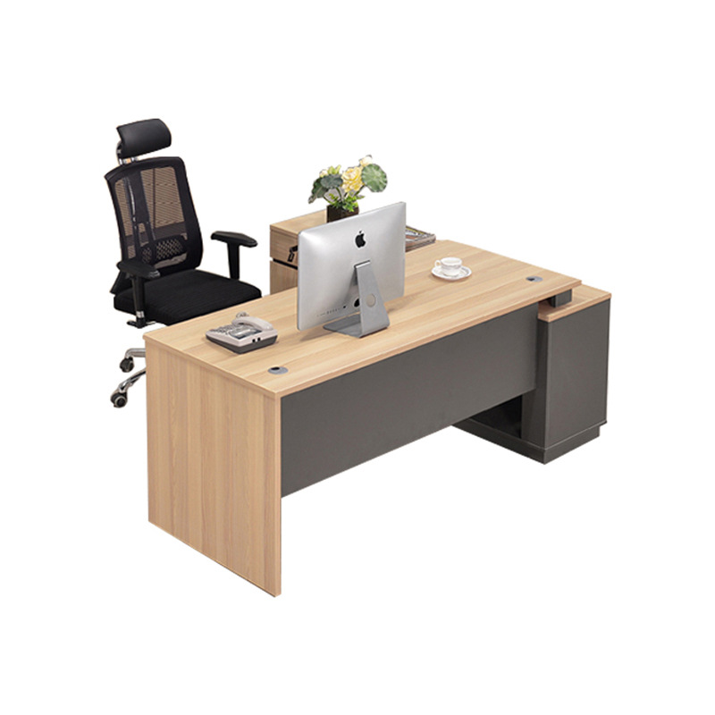 Simple Modern Desk 1 Person Supervisor Manager Desk Office New Chinese Small Single Boss Table