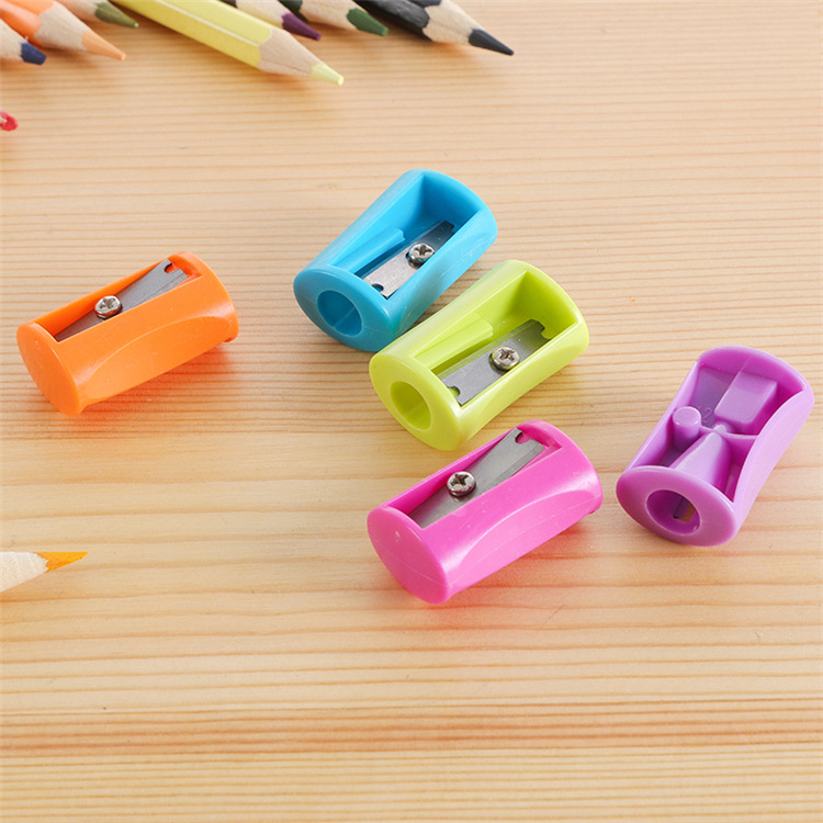 Single Hole Pencil Sharpener Mini Plastic Pencil Sharpener Pencil Sharpener Waist-Shaped Pencil Sharpener Wholesale Free Shipping Waist Design