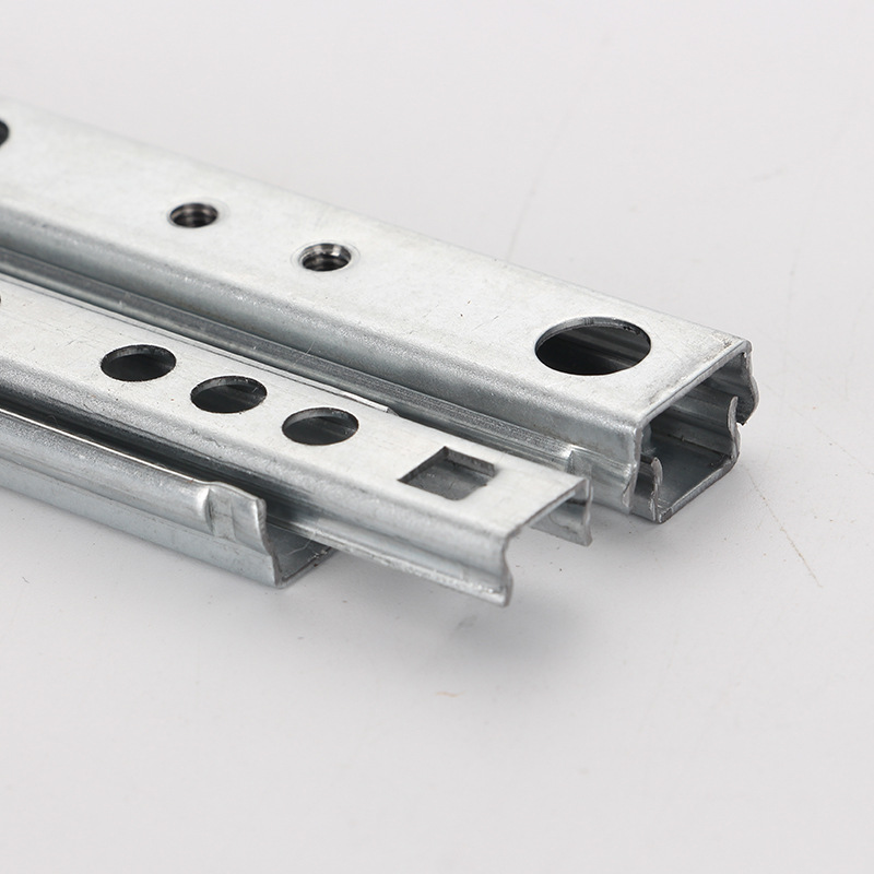 Factory direct 17mm bead drawer slide mini rail two ultra-narrow reinforced thickened version thickness 1.0