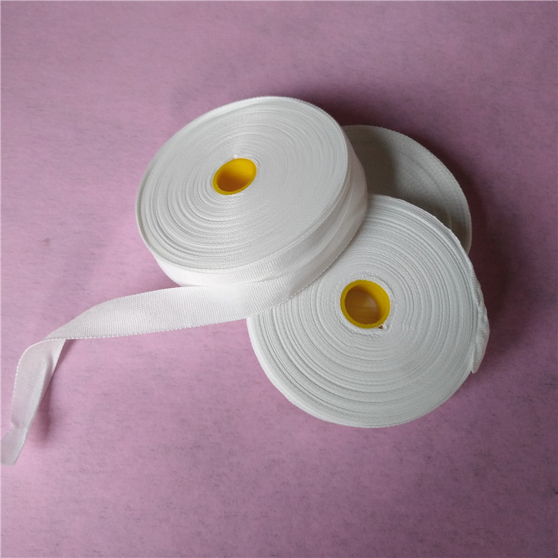 Nacheng Insulated Electrical White Cloth with Polyester Material Motor Coil Insulated Tape Electrical White Yarn Tape 15mm