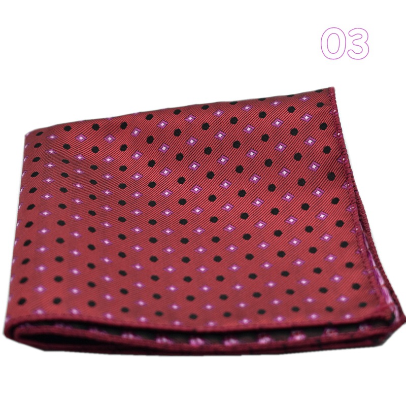 Men's Pocket Towel Suit Pocket Towel Striped Plaid Dotted Handkerchief Tie Matching Pocket Towel