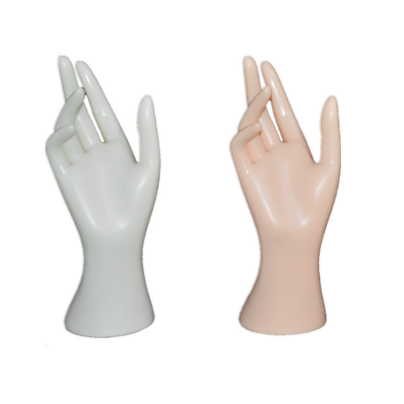 Hand touch props jewelry hand model plastic fake hand jewelry ring display model hand model short hand creative female hand