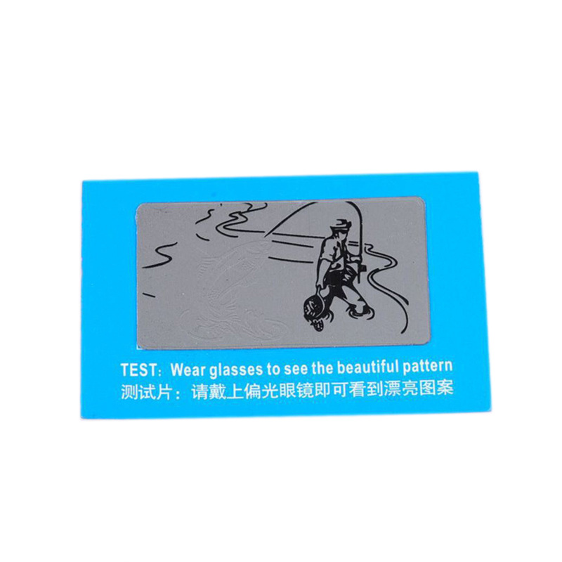 Glasses screwdriver anti-blue light test lamp anti-blue light test card glasses accessories gifts wholesale polarized test card