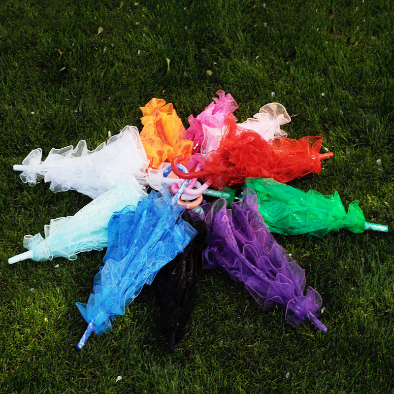 Wedding New Wedding Lace Umbrella Multi-Color Lace Performance Props Umbrella Wedding Supplies Props Umbrella Wholesale