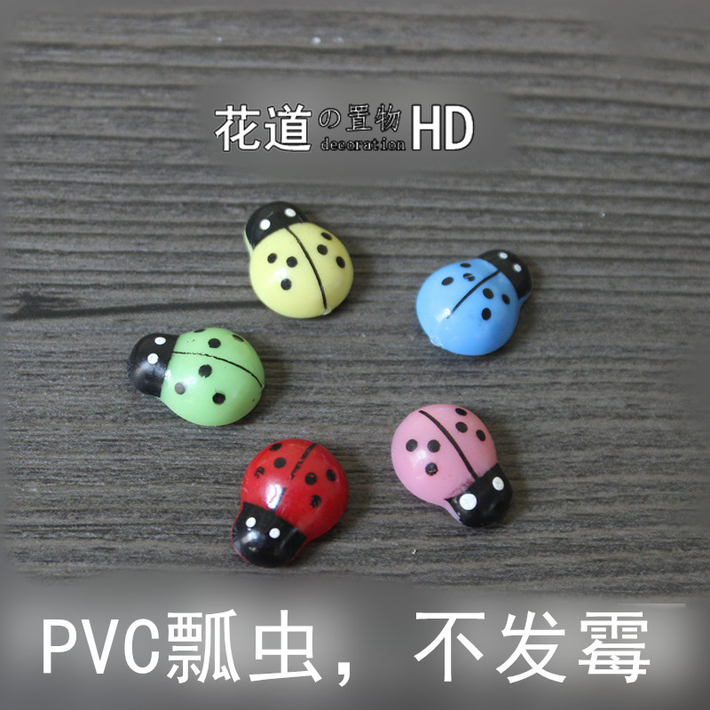 Мини пластиковая божья коровка рождественское украшение для микроландшафта