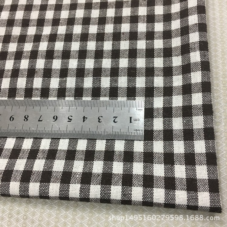 [Enterprise Collection] 8-color yarn-dyed plaid linen cotton fabric handmade cotton, polyester, linen and linen in stock