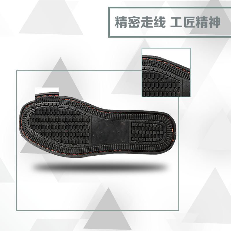 Old Beijing Cloth Shoes Men's Handmade Lasagna Cloth Shoes for Middle-aged and Elderly One Pedal Breathable Work Hiking Soft Bottom Dad Shoes