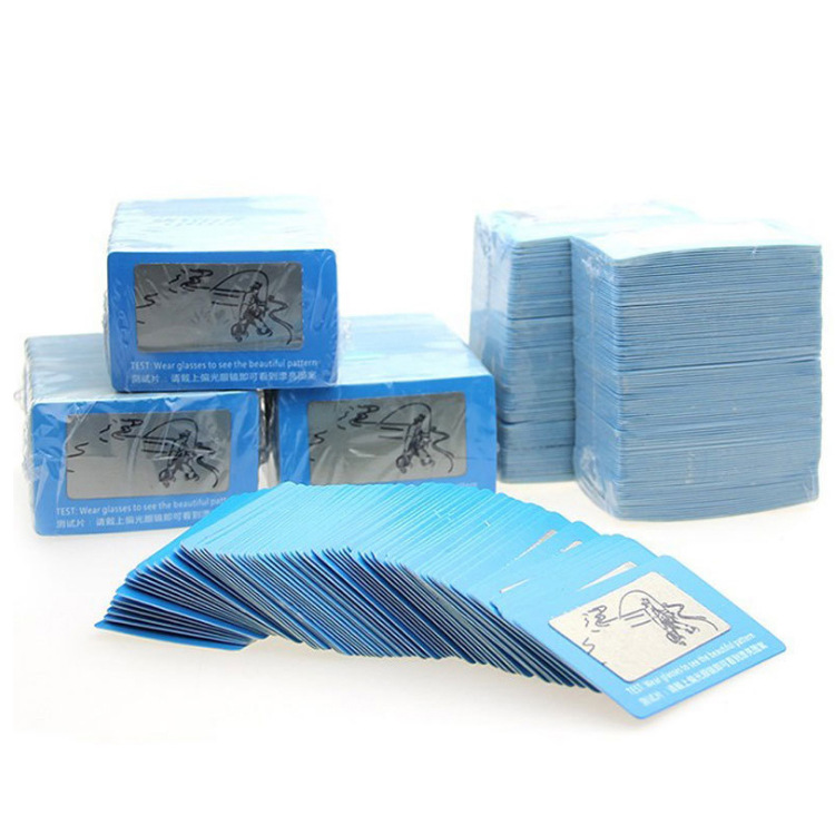 Polarized test card sunglasses test card driver glasses test paper glasses accessories fishing pattern wholesale