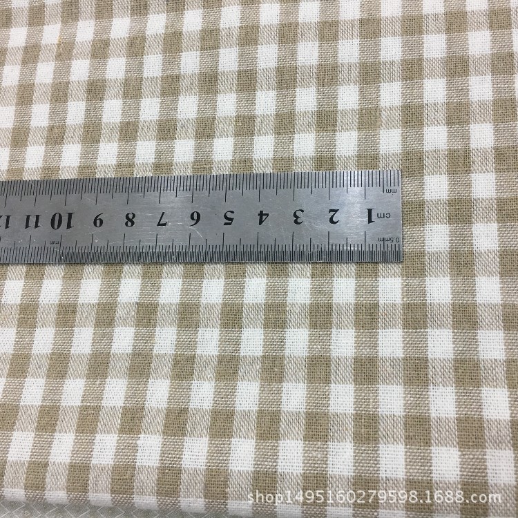 [Enterprise Collection] 8-color yarn-dyed plaid linen cotton fabric handmade cotton, polyester, linen and linen in stock