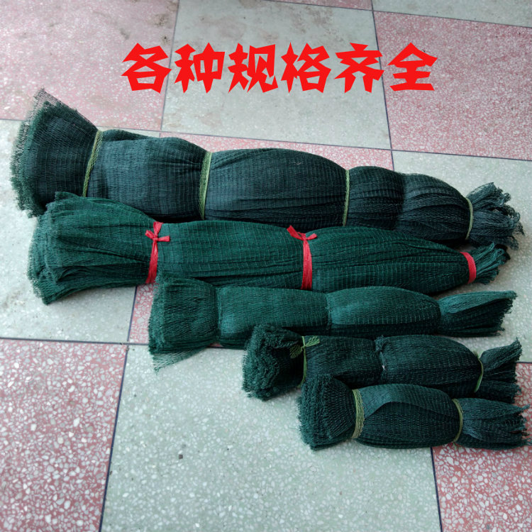 Woven shrimp net glue silk thread pure hand-connected four-strand shrimp net fishing net fish bag fish protection wholesale