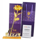 Gold Rose Bouquet Gift Box Gold Foil Rose Mother's Day Teacher's Day Christmas 520 Chinese Valentine's Day Gift