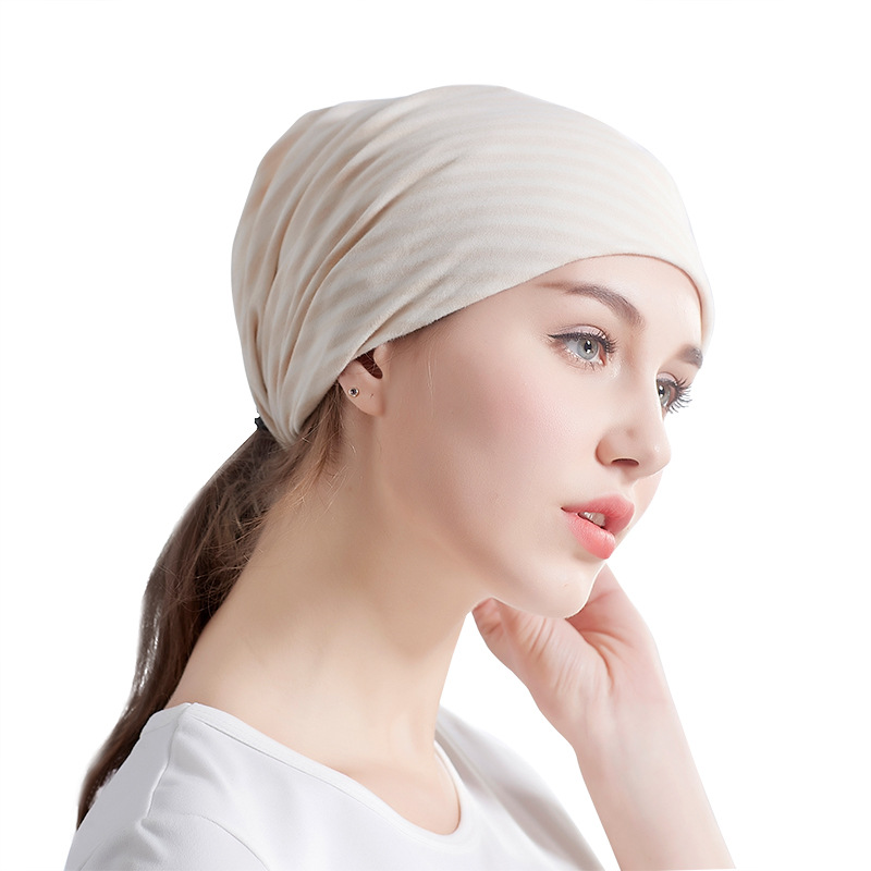 Postpartum confinement hat spring and autumn and winter pregnant women's headscarf maternity hat windproof colored cotton fashion spring and summer Four Seasons breathable
