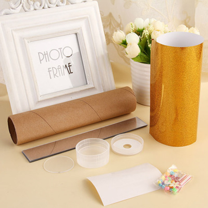 Children's educational nostalgic colorful toys handmade diy scientific small production paper material package magic Kaleidoscope