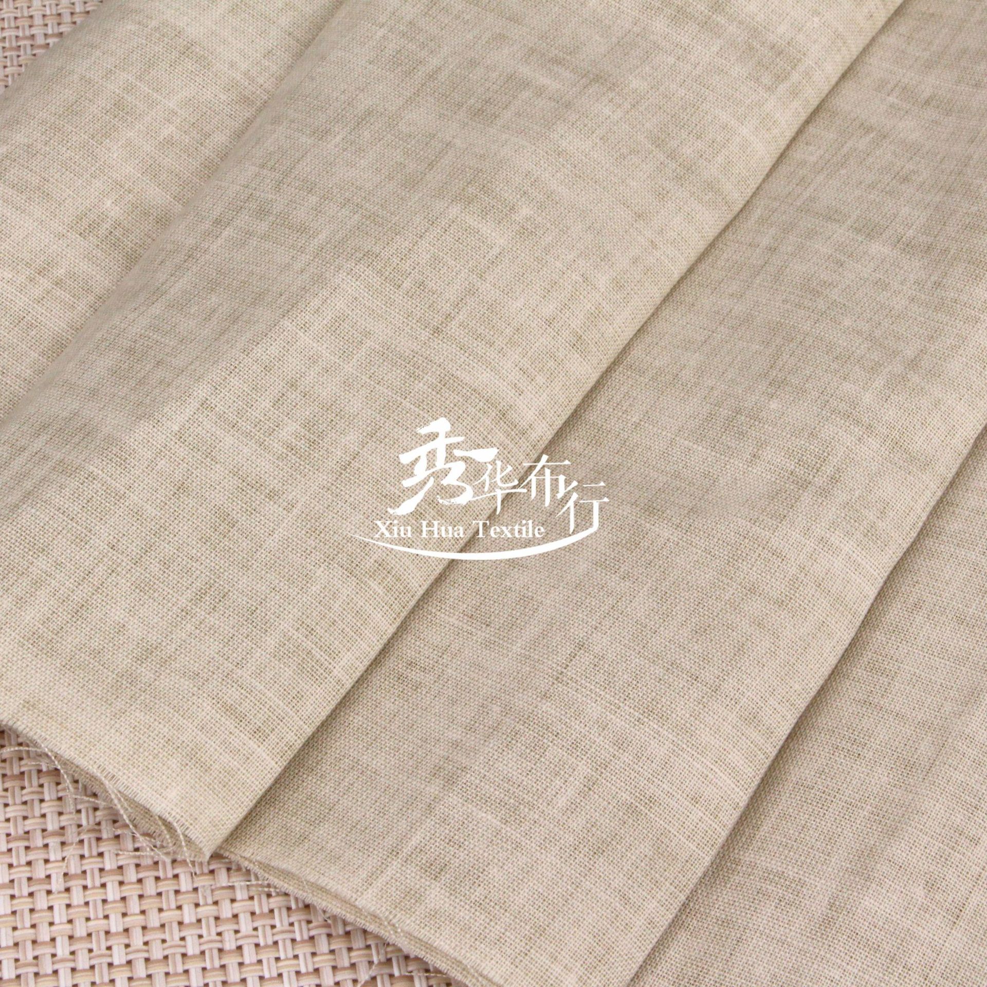 Ramie Fabric High Count Ramie Fried Color Cotton and Linen Blended Fabric Ramie Cotton Plain Han Dynasty Dress Shirt Cloth