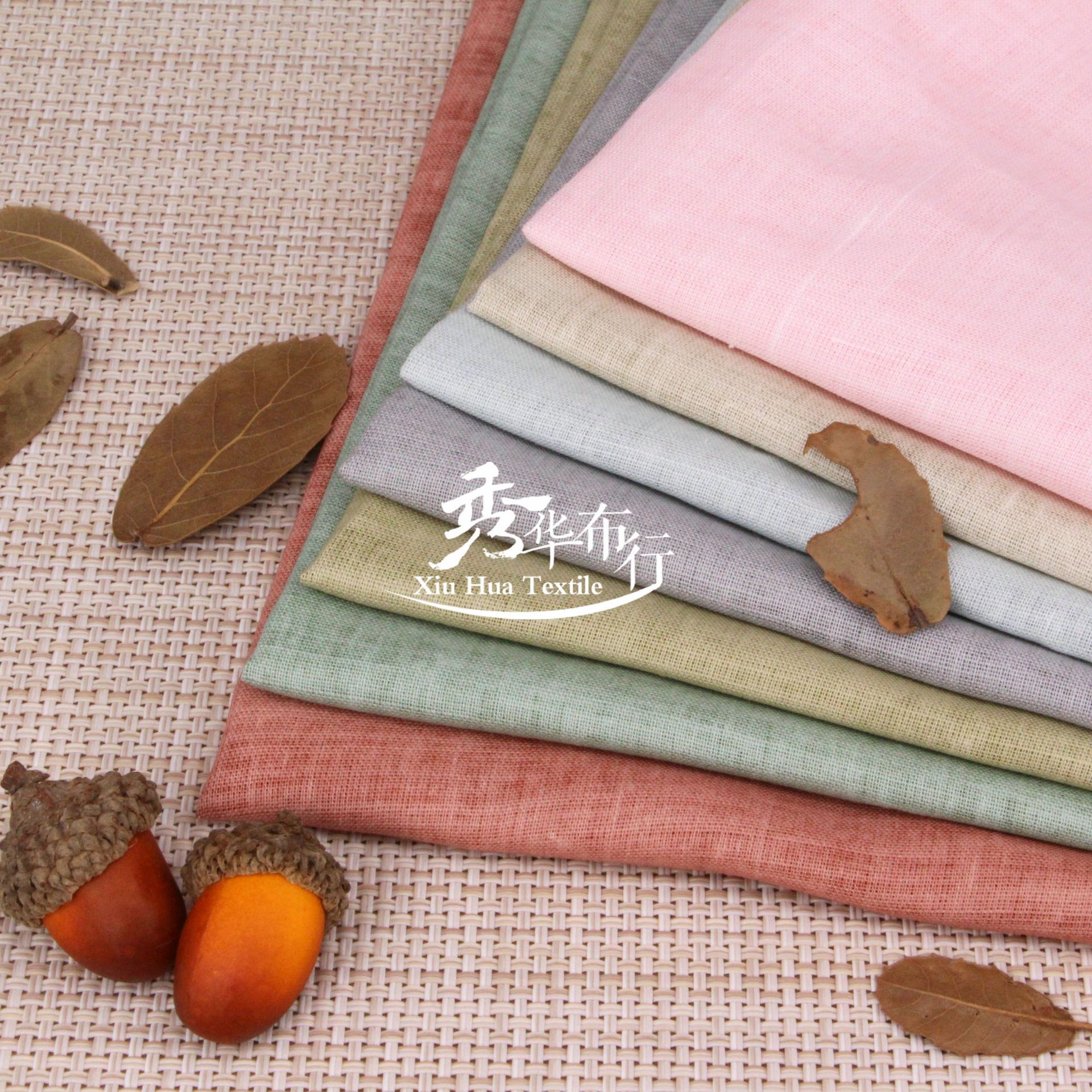 Ткань из рами, высококачественная, жареная цветная смесь хлопка и льна, ткань для рубашки династии Хань из рами