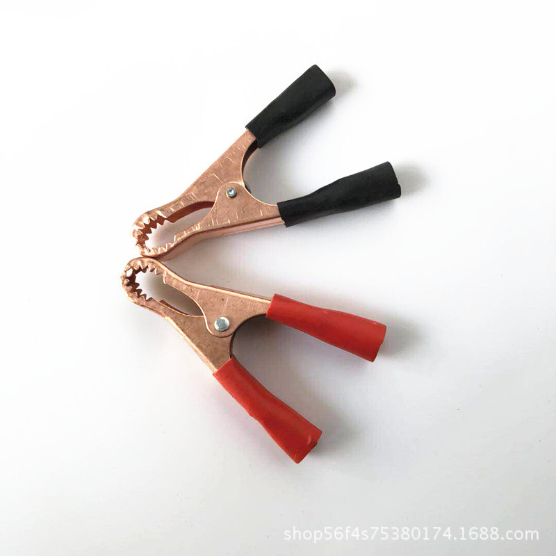 Supply spot supply 80mm battery clip metal inverter connection charging clip thick copper plated fish clip