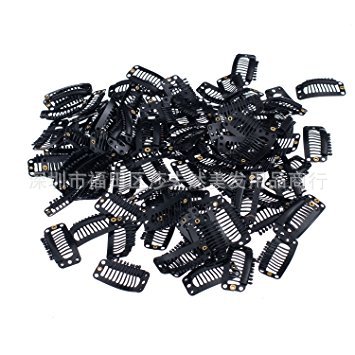3.3cm nine teeth wig hair hair card BB clip metal paint DIY head jewelry drop grease U type