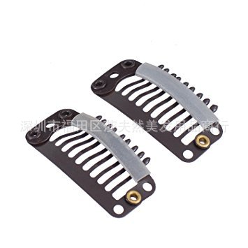 3.3cm nine teeth wig hair hair card BB clip metal paint DIY head jewelry drop grease U type