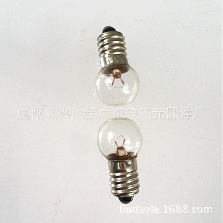 Scientific physics experiment E10 screw 1.5V2.5V3.8V4.8V6V6.2V0.3A5W small bulb indicator light