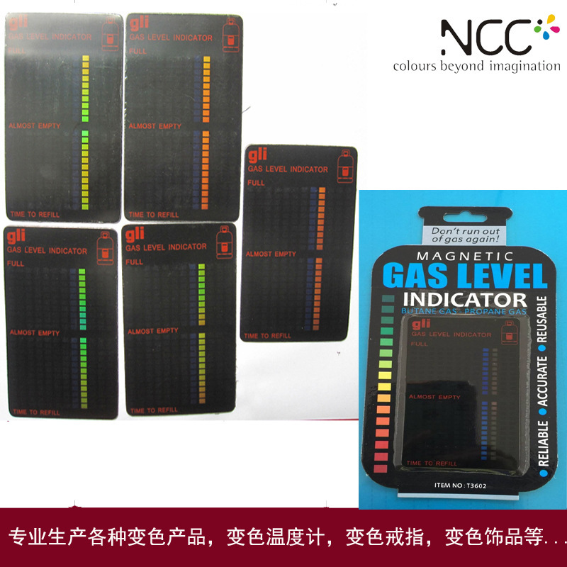 Spot Gas Test Sticker Gas Remaining Test Card Gas Gas Pressure Test Card with Cardboard Packaging