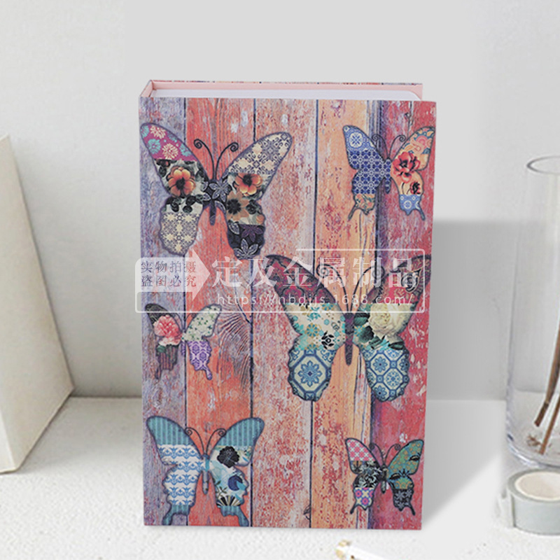 Medium Simulation Book Password Lock Safe Key Color Storage Box Cash Box Protective Safe Box