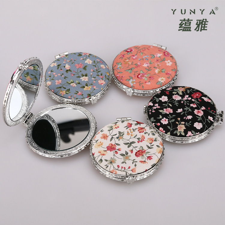 Косметическое зеркало круглой формы с цветочным рисунком от бренда Yun Ya, европейский и американский пасторальный стиль, рекламный подарок