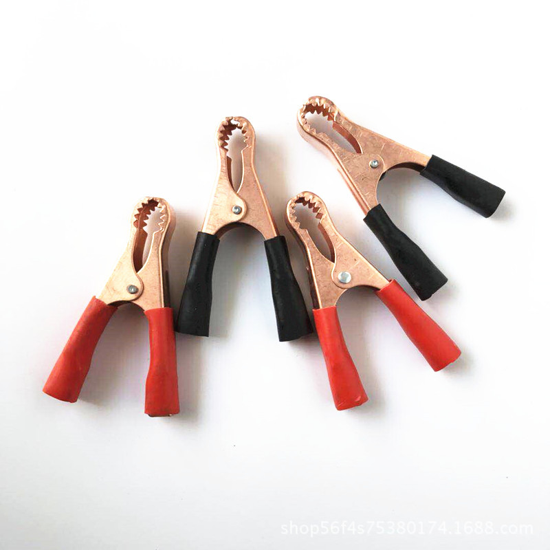 Supply spot supply 80mm battery clip metal inverter connection charging clip thick copper plated fish clip