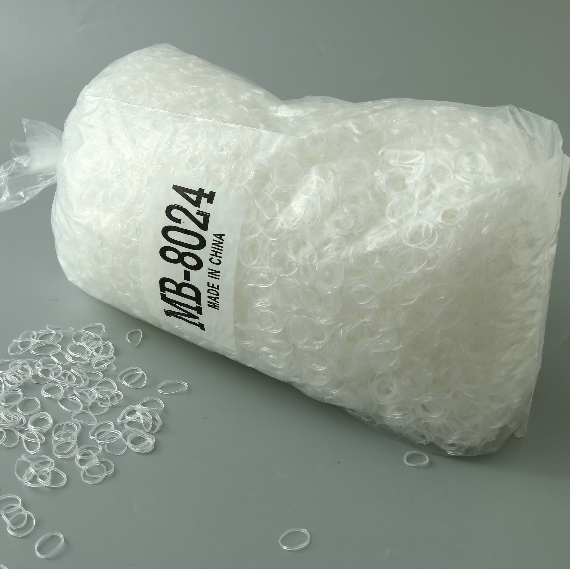 Transparent White Rubber Band Disposable Rubber Band Rubber Ring Rubber Band Cowhide Band Hair Band Hair Rope Wholesale