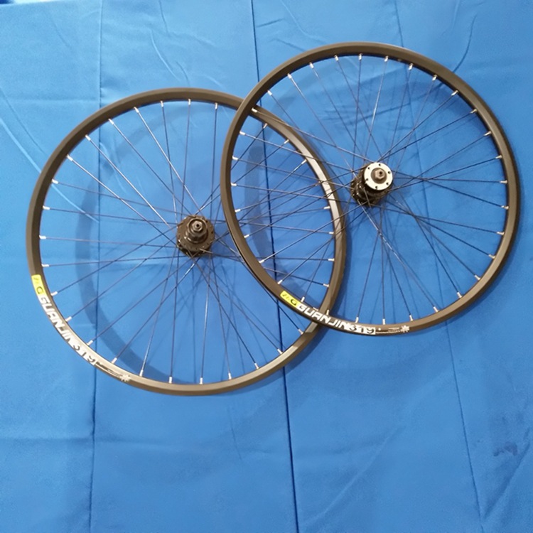 Mountain bike 26-inch wheel set double-layer aluminum alloy wheel set card-type Anteng aluminum bearing hub wheel set