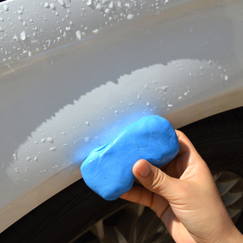 Car washing mud volcanic mud car cleaning mud artifact white car special strong desludge sponge mud grinding car Beauty black spot