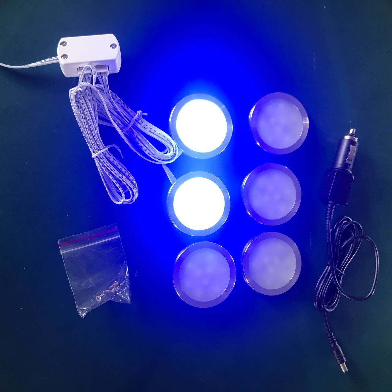Cross border LED colorful RV ceiling light ceiling light Cabinet light set remote control RGB cabinet light RV light