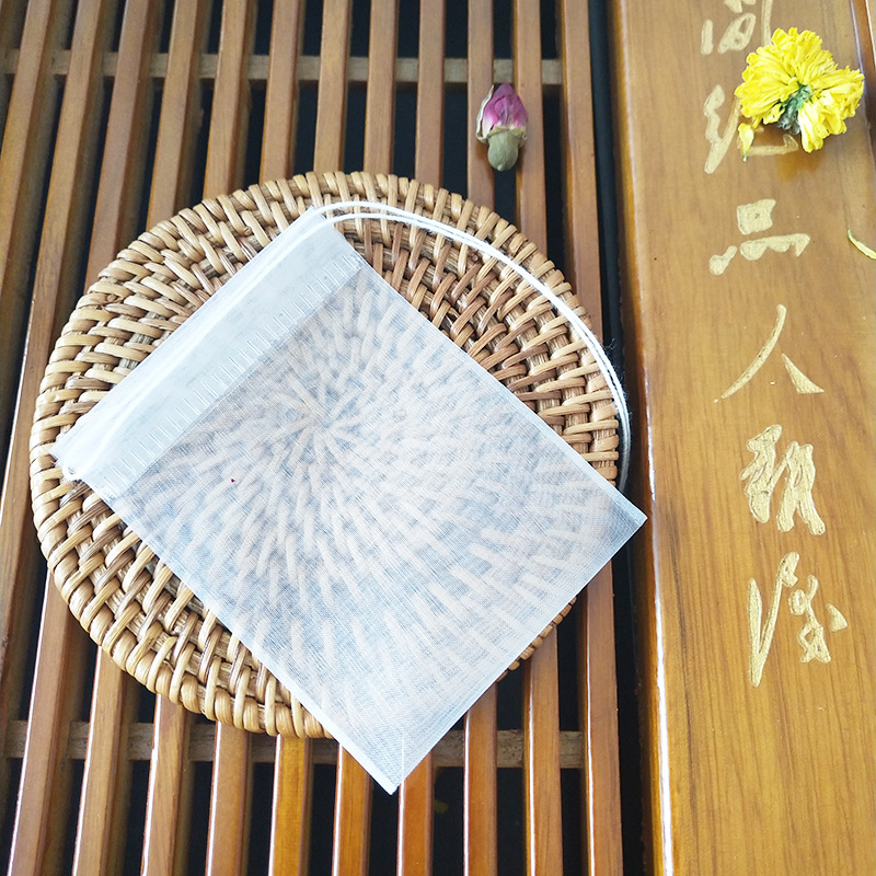 Чайный пакет с завязками 5*6 см, одноразовый, можно настраивать, оптовая продажа фильтров для остатков китайской медицины