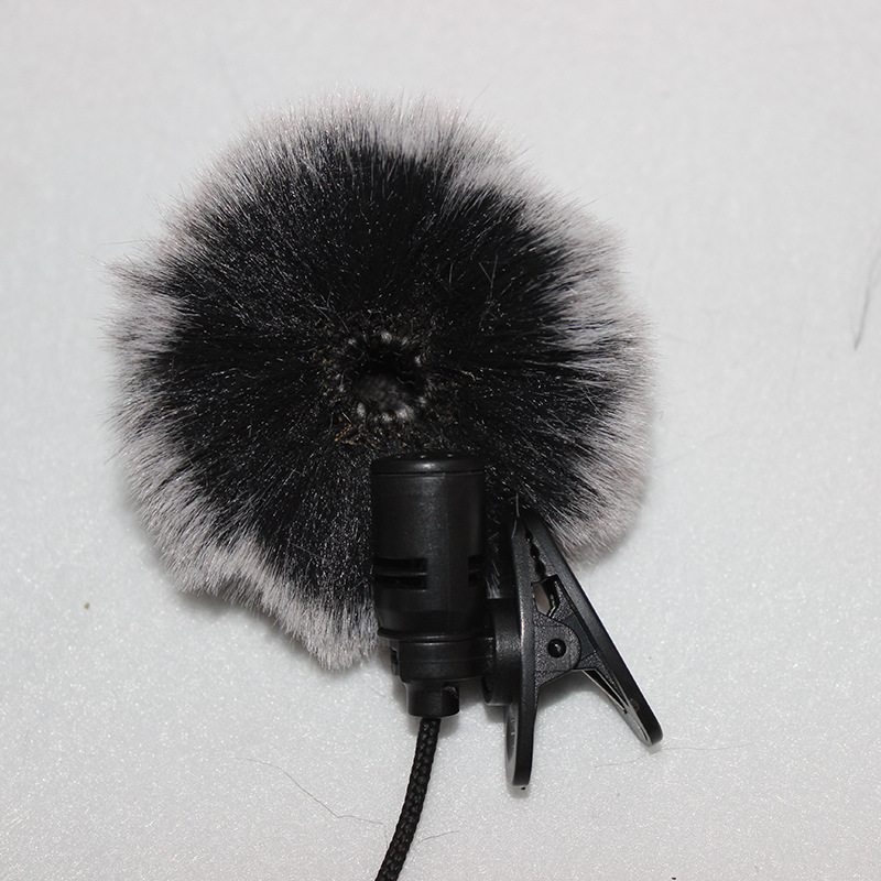 Outdoor Live Interview Phone Set Bee Collar Clip Microphone Microphone Windproof Cover Windproof Sweater Mao Mao Set