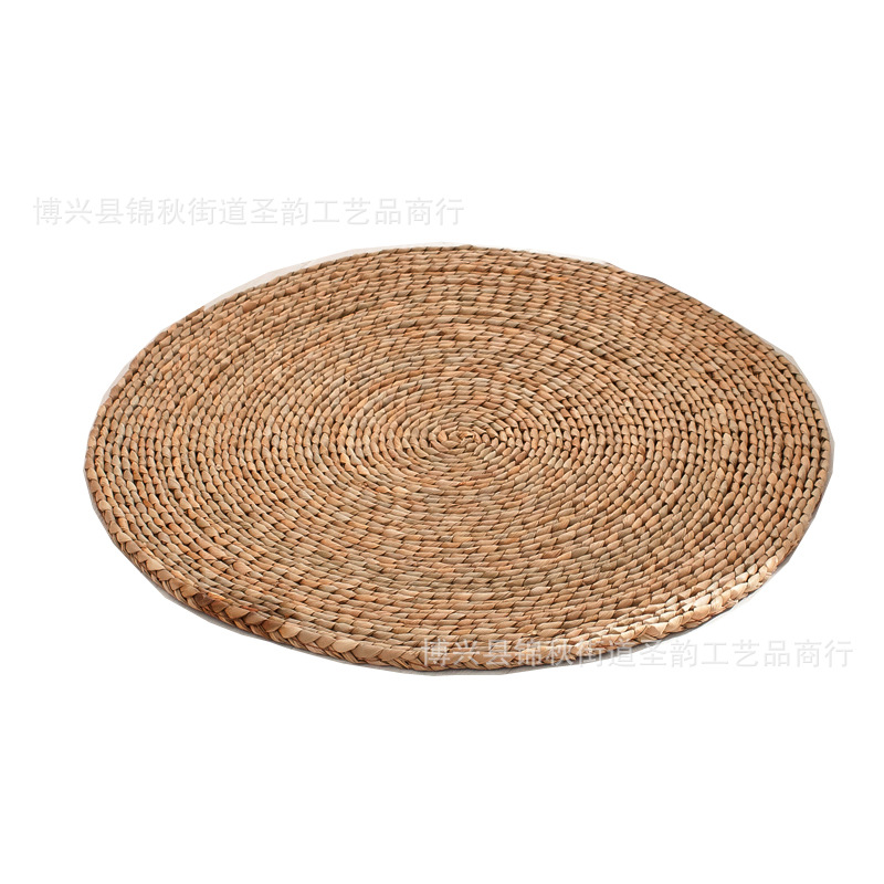 Futon Cushion Kneeling Mat Yoga Cushion Meditation Mat Tatami Cushion Meditation Rattan Mat Round Thickened Pu Mat
